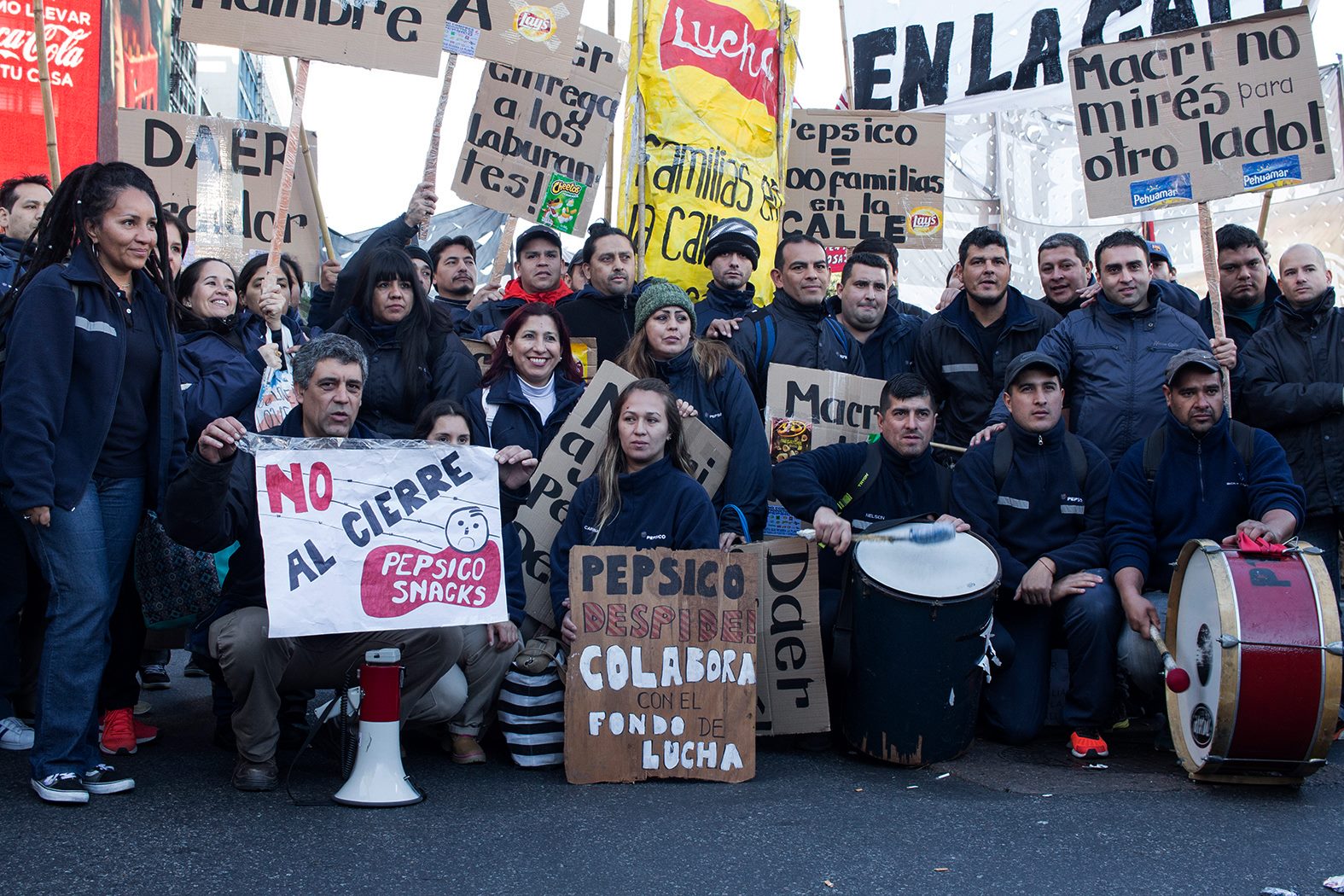 Organizaciones políticas y sociales se solidarizan con trabajadores de Pepsico en una jornada nacional