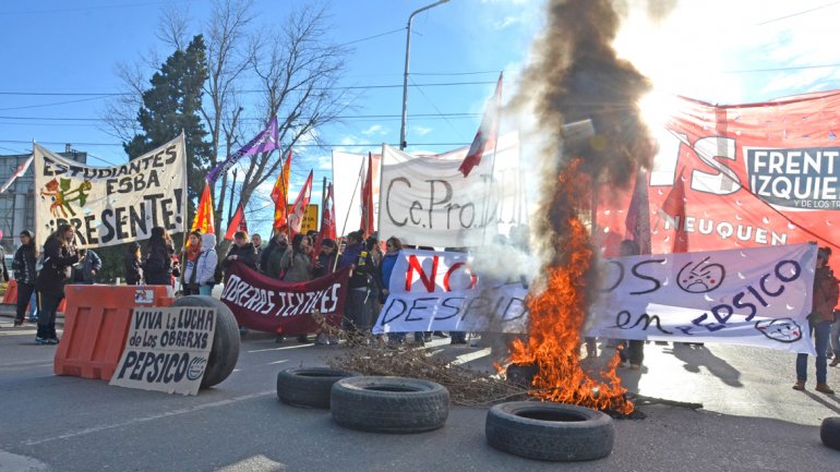 Jornada nacional de lucha en apoyo a las obreras y obreros de Pepsico y contra los despidos