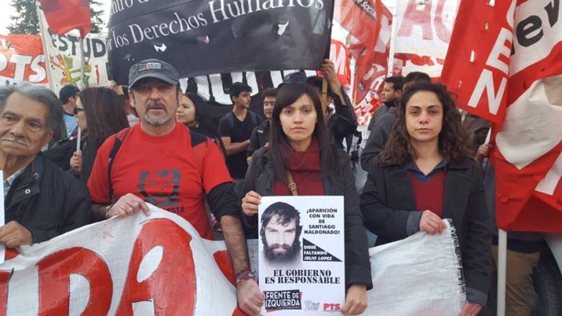 El PTS en el Frente de Izquierda convoca a movilizarse a dos meses de la desaparición de Santiago Maldonado