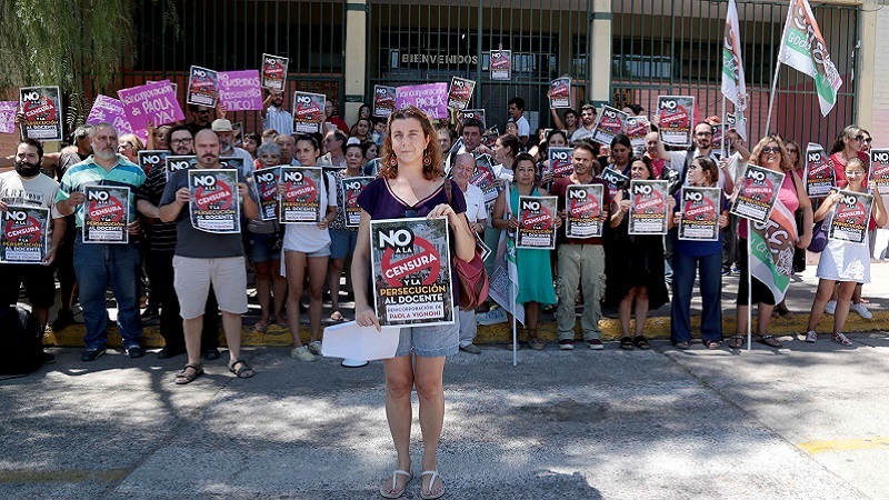 La Suprema Corte suspende la inhabilitación de la DGE contra la docente Paola Vignoni