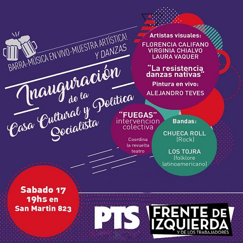 El PTS-FIT inaugura una Casa Cultural en San Salvador 
