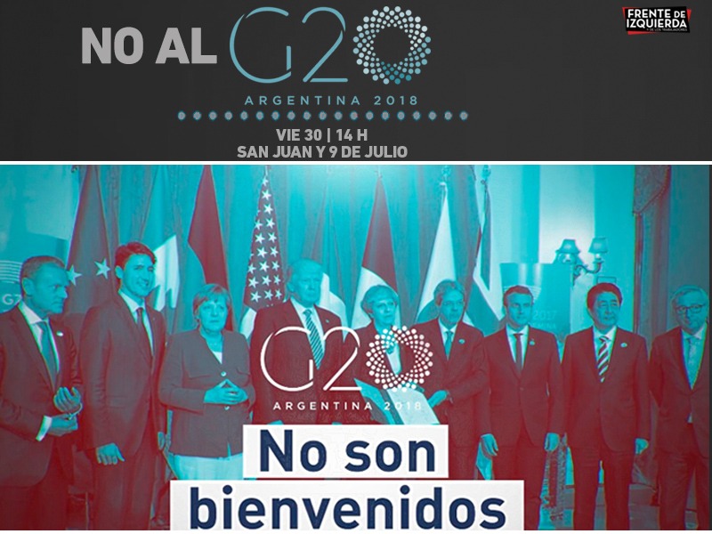 El Frente de Izquierda repudia la cumbre del G20 y se moviliza el viernes
