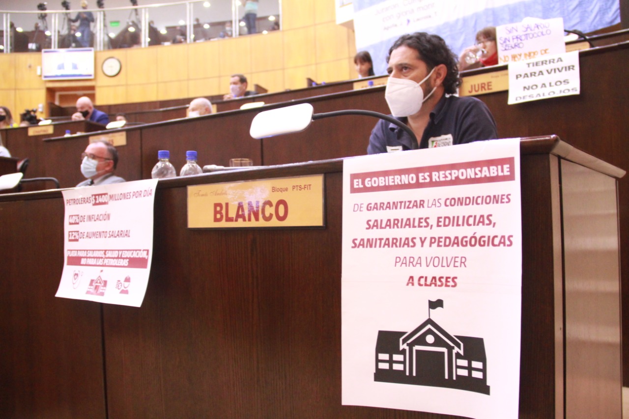 Andrés Blanco: “Un discurso para la tribuna, pensando en las petroleras y sin respuestas a los golpeados por la pandemia”