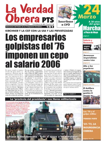 La Verdad Obrera Nro. 181