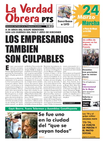La Verdad Obrera Nro. 182