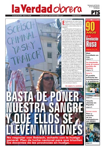 Basta de poner nuestra sangre y que ellos se lleven millones