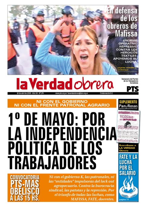 “Nuestras ideas, nuestra moral, nuestra unidad, nuestra voluntad, son inquebrantables”