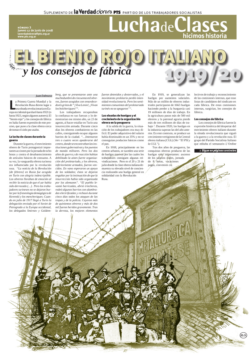 Escritos periodísticos de L'Ordine Nuovo (1919-1920)