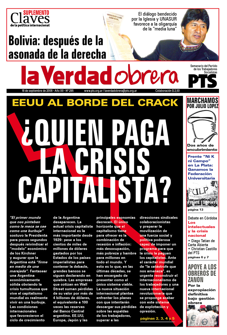 EE.UU. al borde del crack