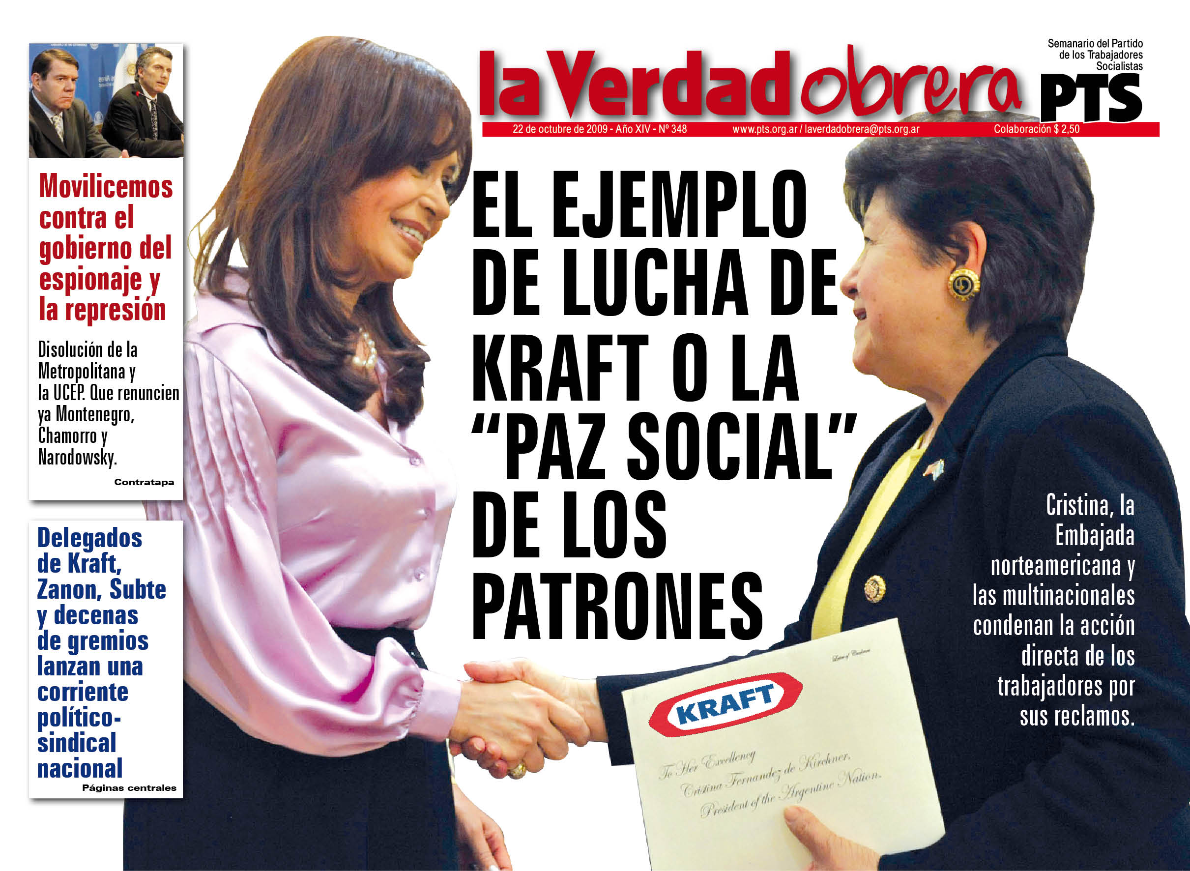 El ejemplo de lucha de Kraft o la “paz social” de los patrones