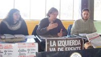 Christian Castillo visitó La Pampa
