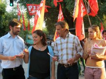 El FIT cerró su campaña electoral con la presencia de Nicolás del Caño