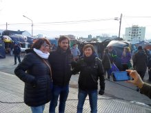 Del Caño en Chubut: "Venimos a apoyar la lucha de los trabajadores contra el ajuste y la represión"