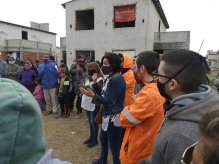 González Catán: Suteba La Matanza llevó donaciones a la toma de tierras