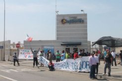 Chile: Protesta en el Puerto de Mejillones