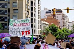 Córdoba. El PTS junto a los trabajadores de la Salud. Aumento para los trabajadores, no para los represores.