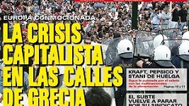 Marcha en solidaridad con la rebelión obrera y popular griega