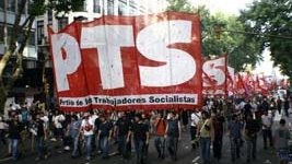 El PTS marchó con el sindicalismo combativo y clasista y el FIT a Plaza de Mayo