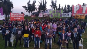 Con un acto sobre la Panamericana la izquierda propuso la reducción de la jornada laboral a 6 horas