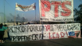 Tucumán: corte del puente Lucas Córdoba en apoyo a Lear y a Donnelley