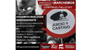 La Izquierda se movilizará de forma independiente contra el 2x1 que beneficia a los genocidas
