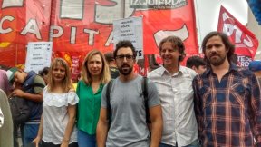 Acto: la izquierda en Ferro en apoyo a la rebelión popular chilena y en repudio al golpe en Bolivia