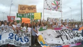 "Como Scioli no cumplió acta-compromiso, volvemos a cortar la Panamericana"