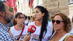 Los docentes de SUTEBA movilizan en Capital y confluyen con ATE