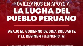 En apoyo a la lucha del pueblo peruano marchan a Plaza de Mayo y diputados del PTS-FITU viajan a Perú