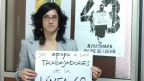 Laura Vilches donó 20 mil pesos para la lucha de la Línea 60