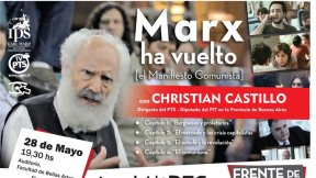 Christian Castillo presentará el ciclo "Marx ha vuelto"