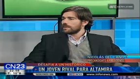 Del Caño en CN23: "Un joven rival para Altamira"