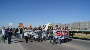 Histórico corte de ruta de los docentes bahienses