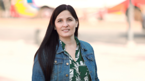 Luana Simioni votará en un colegio de La Loma