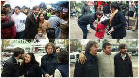Del Caño y Castillo recorrieron la feria de Florencio Varela