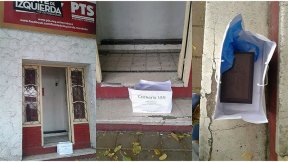 Muy grave: mensaje intimidatorio en el local del PTS-FIT