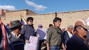 Alejandro Vilca viajó a Bolivia a acompañar la resistencia contra el golpe