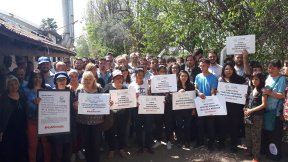 Senadores recibieron a trabajadores de la Cooperativa La Terre