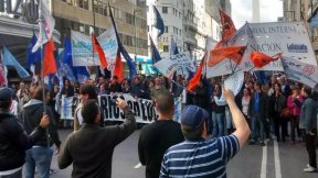 Paro y movilización de los bancarios