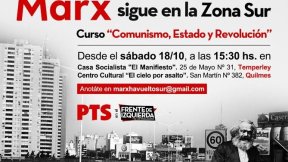 Comienza el curso "Comunismo, Estado y Revolución" en Temperley y en Quilmes