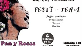 Peña y festival de Pan y Rosas Oeste