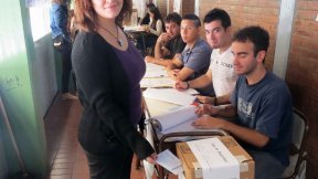 Macarena Escudero y Nicolás del Caño emitieron su voto