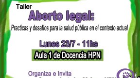 Derecho al Aborto: realizarán taller destinado a trabajadores de salud en el Hospital Castro Rendón
