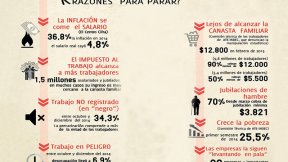 ¿Cuáles fueron las razones para parar?