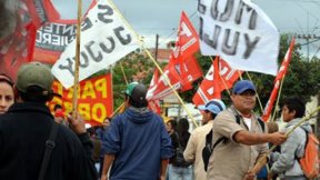 Acción unitaria del FIT junto al SEOM