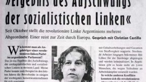 Christian Castillo: “Resultado del ascenso de la izquierda socialista”