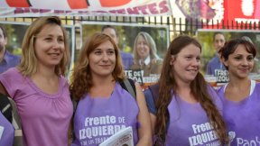Myriam Bregman con cientos de mujeres en apoyo al Frente de Izquierda en la Ciudad
