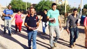 El FIT recorrió los barrios de la Meseta, llamando a acompañar a la izquierda con su voto
