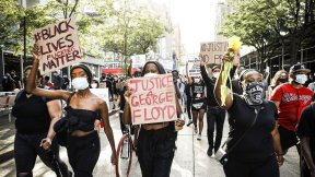 La izquierda se moviliza en solidaridad con el levantamiento popular en Estados Unidos