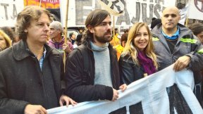 La izquierda marchó junto al sindicalismo combativo